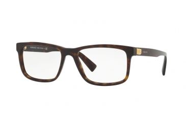 Image of Versace VE3253A Bifocal Prescription Eyeglasses 108-55 - Dark Havana Frame