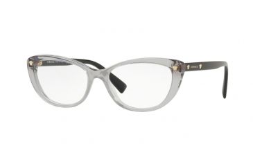 Image of Versace VE3258 Prescription Eyeglasses 593-53 - Transparent Gray Frame