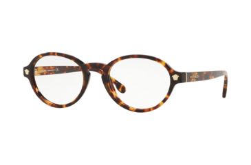 Image of Versace VE3259 Progressive Prescription Eyeglasses, 52mm, Havana, VE3259-5276-52-PRO