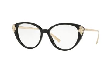 Image of Versace VE3262BA Prescription Eyeglasses, 54mm, Black, VE3262BA-GB1-54-SV