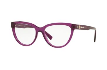 Image of Versace VE3264B Eyeglass Frames 5291-53 - Transparent Violet Frame