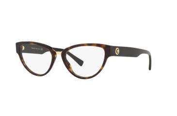 Image of Versace VE3267 Progressive Prescription Eyeglasses, 51mm, Dark Havana, VE3267-108-51-PRO