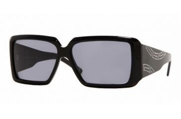 Image of Versace VE4142B Progressive Sunglasses Shiny Black Frame w/ 57 mm Diameter Lenses, GB1-87-5712