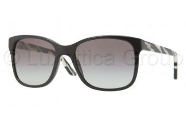 Image of Versace VE4229 Sunglasses GB1/11-5518 - Black Frame, Gray Gradient Lenses