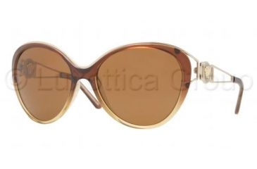 Image of Versace VE4233 Sunglasses 500673-6017 - Brown Frame