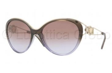 Image of Versace VE4233 Sunglasses 500768-6017 - Brown Green Gradient Violet Frame, Brown Gradient Violet Lenses