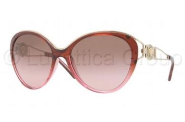 Image of Versace VE4233 Sunglasses 500814-6017 - Brown Gradient Pink Frame, Brown Gradient Pink Lenses