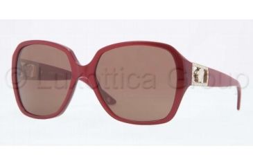 Image of Versace VE4242B Sunglasses 502673-5716 - Pearl Bordeaux Frame, Brown Lenses