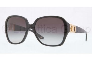 Image of Versace VE4242B Sunglasses GB1/8G-5716 - Black Frame, Gray Gradient Lenses