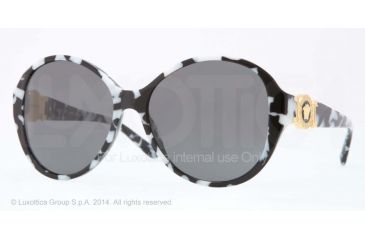 Image of Versace VE4261 Single Vision Prescription Sunglasses VE4261-508787-58 - Lens Diameter 58 mm, Frame Color Spotted White Black