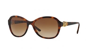 Image of Versace VE4262 Sunglasses 506113-57 - Havana Frame, Brown Gradient Lenses