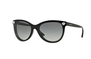 Image of Versace VE4266 Single Vision Prescription Sunglasses VE4266-GB1-11-41 - Lens Diameter 141 mm, Lens Diameter 41 mm, Frame Color Black