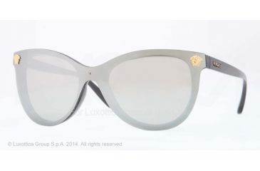 Image of Versace VE4266 Single Vision Prescription Sunglasses VE4266-GB1-6G-41 - Lens Diameter 141 mm, Lens Diameter 41 mm, Frame Color Black