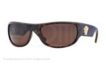 Image of Versace VE4276 Single Vision Prescription Sunglasses VE4276-108-73-63 - Lens Diameter 63 mm, Frame Color Havana