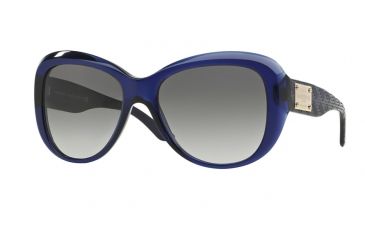 Image of Versace VE4285 Progressive Prescription Sunglasses VE4285-512511-57 - Lens Diameter 57 mm, Frame Color Transparent Dark Blue
