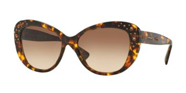 Image of Versace VE4309BA Sunglasses 514813-57 - Havana Frame, Brown Gradient Lenses