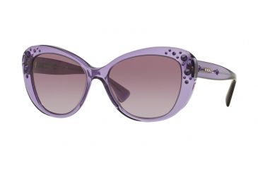 Image of Versace VE4309BA Sunglasses 51608H-57 - Transparent Violet Frame, Violet Gradient Lenses