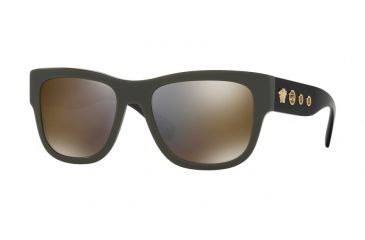 Image of Versace VE4319 Progressive Prescription Sunglasses VE4319-51934T-56 - Lens Diameter 56 mm, Frame Color Green