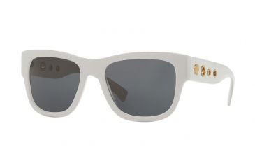 Image of Versace VE4319 Progressive Prescription Sunglasses VE4319-519987-56 - Lens Diameter 56 mm, Frame Color White Sand