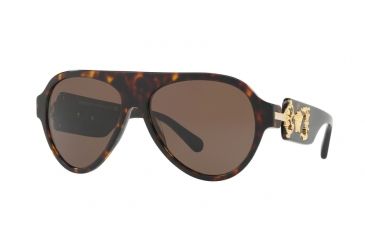 Image of Versace VE4323 Progressive Prescription Sunglasses VE4323-108-73-58 - Lens Diameter 58 mm, Frame Color Havana