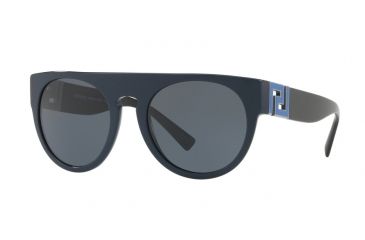 Image of Versace VE4333 Sunglasses 523087-55 - Blue Frame, Grey Lenses