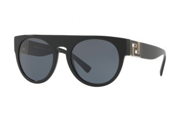 Image of Versace VE4333 Sunglasses GB1/87-55 - Black Frame, Grey Lenses