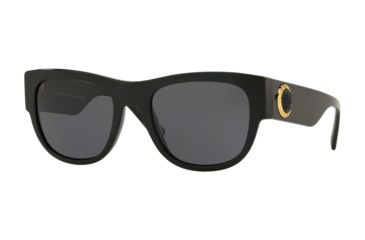 Image of Versace VE4359 Progressive Prescription Sunglasses, 55mm, Black, VE4359-GB1-87-55-PRO