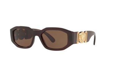 Image of Versace VE4361 Bifocal Prescription Sunglasses, 53mm, Transparent / Red, VE4361-388-73-53-BI