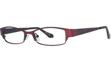 Image of Visions 195 Single Vision Prescription Eyeglasses - Frame Burgundy/ Black, Size 51/16mm VIVISION19502