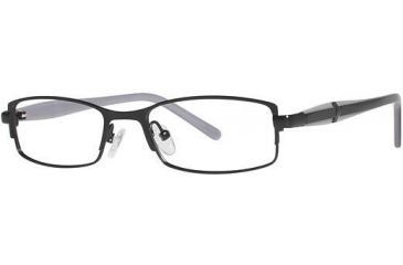 Image of Visions 196 Single Vision Prescription Eyeglasses - Frame Black/Periwinkle VIVISION19601