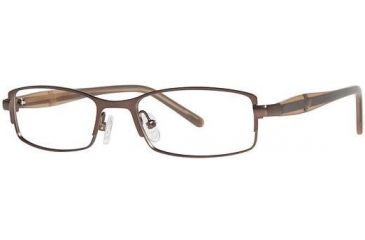 Image of Visions 196 Single Vision Prescription Eyeglasses - Frame Dark Brown/Light Brown VIVISION19602