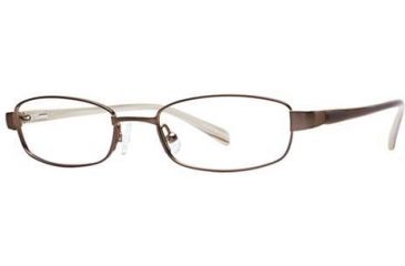 Image of Visions 143 Single Vision Prescription Eyeglasses - Frame BROWN/PEARL, Size 48/17mm VIVISION14303