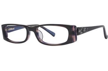 Image of Visions 172 Single Vision Prescription Eyeglasses - Frame Black/Purple, Size 50/16mm VIVISION17201