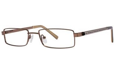 Image of Visions 173 Bifocal Prescription Eyeglasses - Frame Semi-Matte Brown/Pewter, Size 49/17mm VIVISION17303