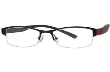 Image of Visions 181 Eyeglass Frames - Frame Black/Burgundy, Size 51/17mm VIVISION18103
