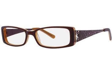 Image of Visions 183 Bifocal Prescription Eyeglasses - Frame Brown/Amber, Size 51/14mm VIVISION18302