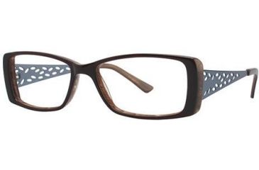Image of Visions 188 Bifocal Prescription Eyeglasses - Frame Brown/Light Blue VIVISION18802