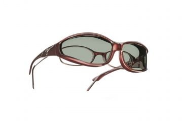 Image of Vistana Jeweled Burgundy-S-Gray Sunglasses, Small WJ609G
