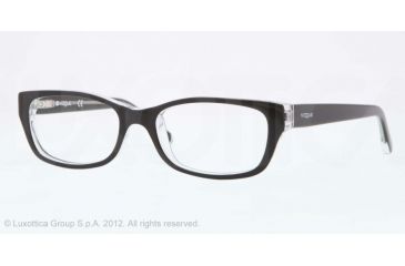 Image of Vogue BABY 83 VO2811 Eyeglass Frames W827-45 - Top Black/transparent Frame, Demo Lens Lenses