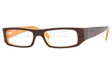 Image of Vogue Eyeglasses VO2498 with Lined Bifocal Rx Prescription Lenses 1539-5016 - Top Brown-white-orange 