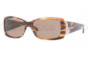 Image of Vogue VO2560S Sunglasses with No-Line Progressive Rx Prescription Lenses VO2560S-162773-5515 - Lens Diameter: 55 mm, Frame Color: Striped Brown