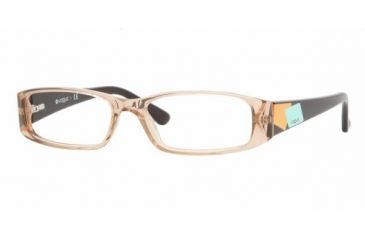 Image of Vogue VO2646 Progressive Eyeglasses, Brown Transparent Demo Lens Frame / 49 mm Prescription Lenses, W971-4915