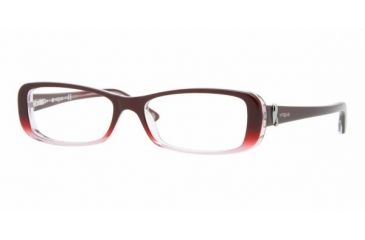 Image of Vogue VO2658 SV Prescription Eyeglasses - Red/Pink Gradient Demo Lens Frame / 50 mm Prescription Lenses, 1849-5015