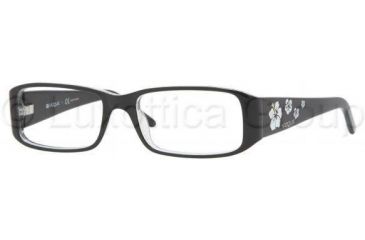 Image of Vogue VO2635 Single Vision Prescription Eyewear 1688-5016 - Top Black+transp.glitt 