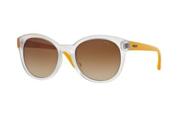Image of Vogue VO2795S Sunglasses W74513-53 - Transparent Demi Shiny Frame, Brown Gradient Lenses