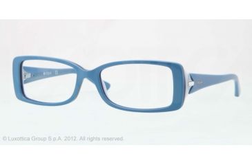 Image of Vogue VO2807B Single Vision Prescription Eyeglasses 2075-51 - Light Blue/dark Blue/azure Frame, Demo Lens Lenses