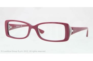 Image of Vogue VO2807B Single Vision Prescription Eyeglasses 2076-51 - Light Violet/dark Violet/beige Frame, Demo Lens Lenses