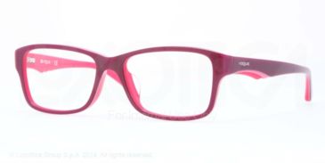 Image of Vogue VO2883F Single Vision Prescription Eyeglasses 2227-53 - Dark Violet/pink/cyclamen Frame
