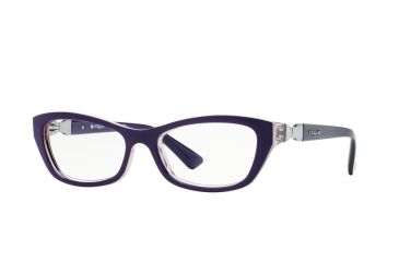 Image of Vogue VO2890 Bifocal Prescription Eyeglasses 2234-51 - Top Violet/pink Transp Frame