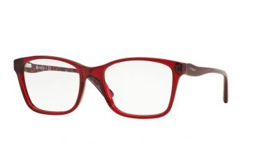 Image of Vogue VO2907 Single Vision Prescription Eyeglasses 2257-52 - Transparent Bordeaux Frame